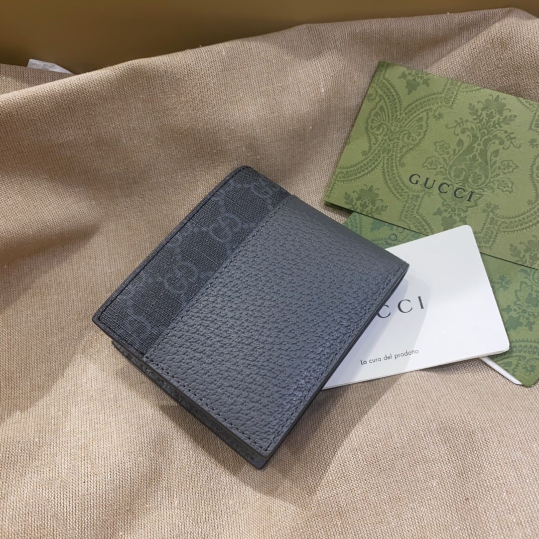 [GUCCI-구찌] 구찌 남성 GG 반지갑 블랙