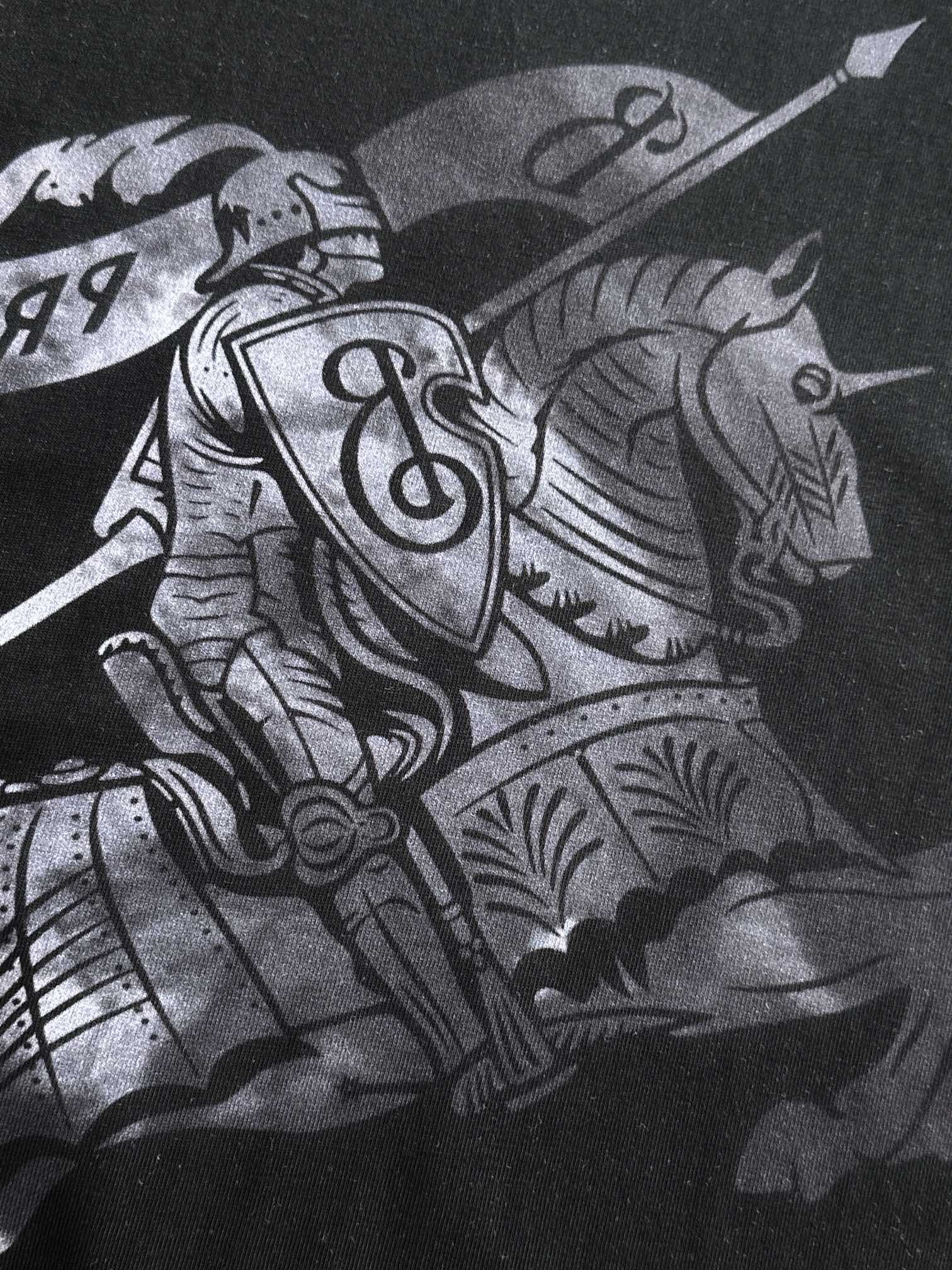 [BURBERRY-버버리] 버버리 프린트 반팔 티셔츠 블랙