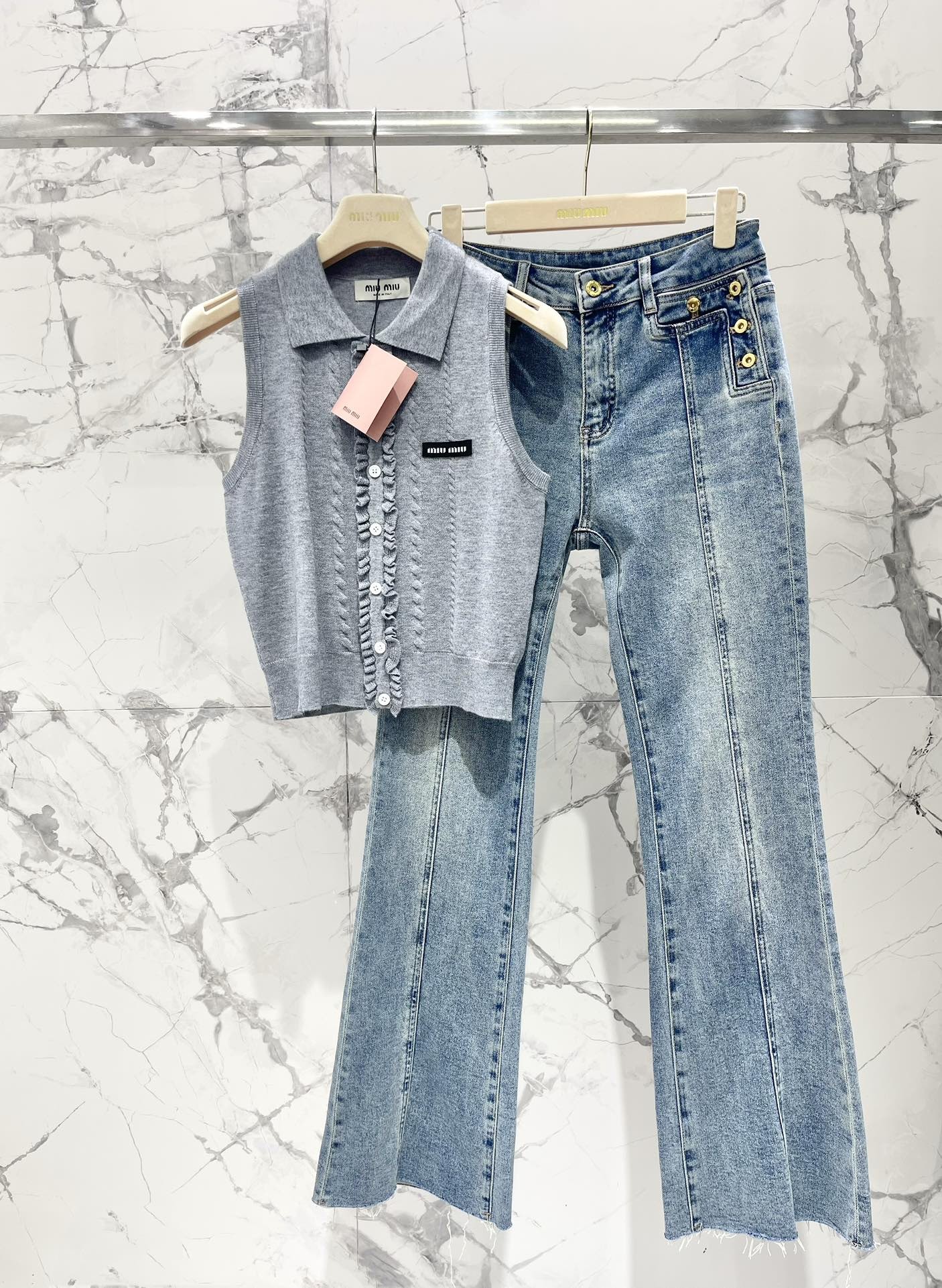 [MIU MIU-미우미우] 미우미우 데님 팬츠