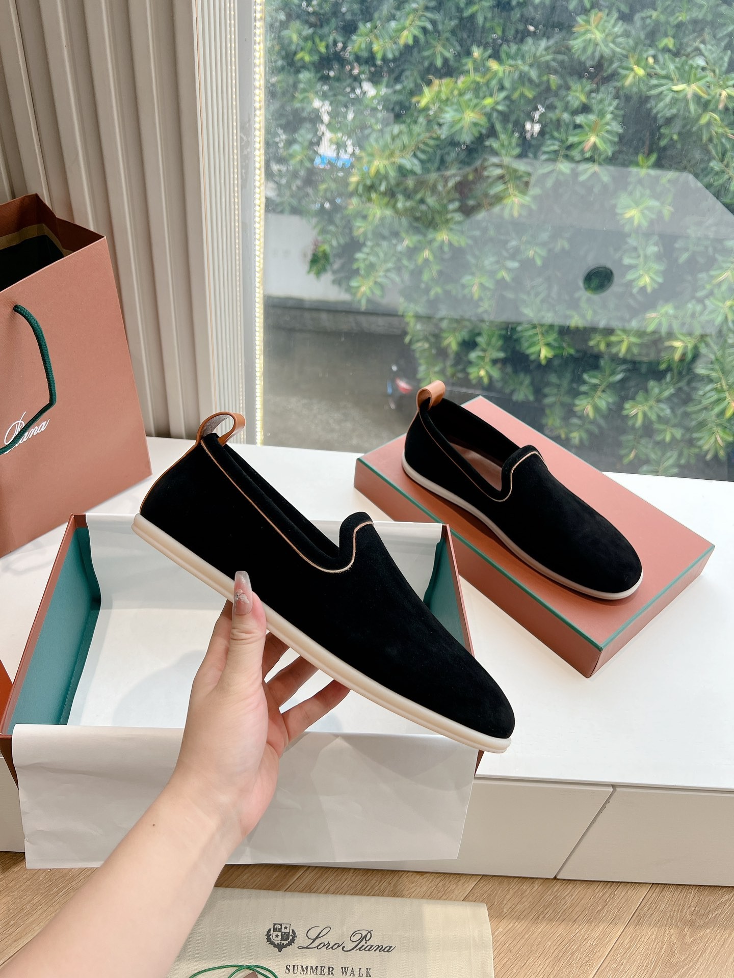 [Loro Piana -로로피아나 ] 로로피아나 남성 스웨이드 로퍼