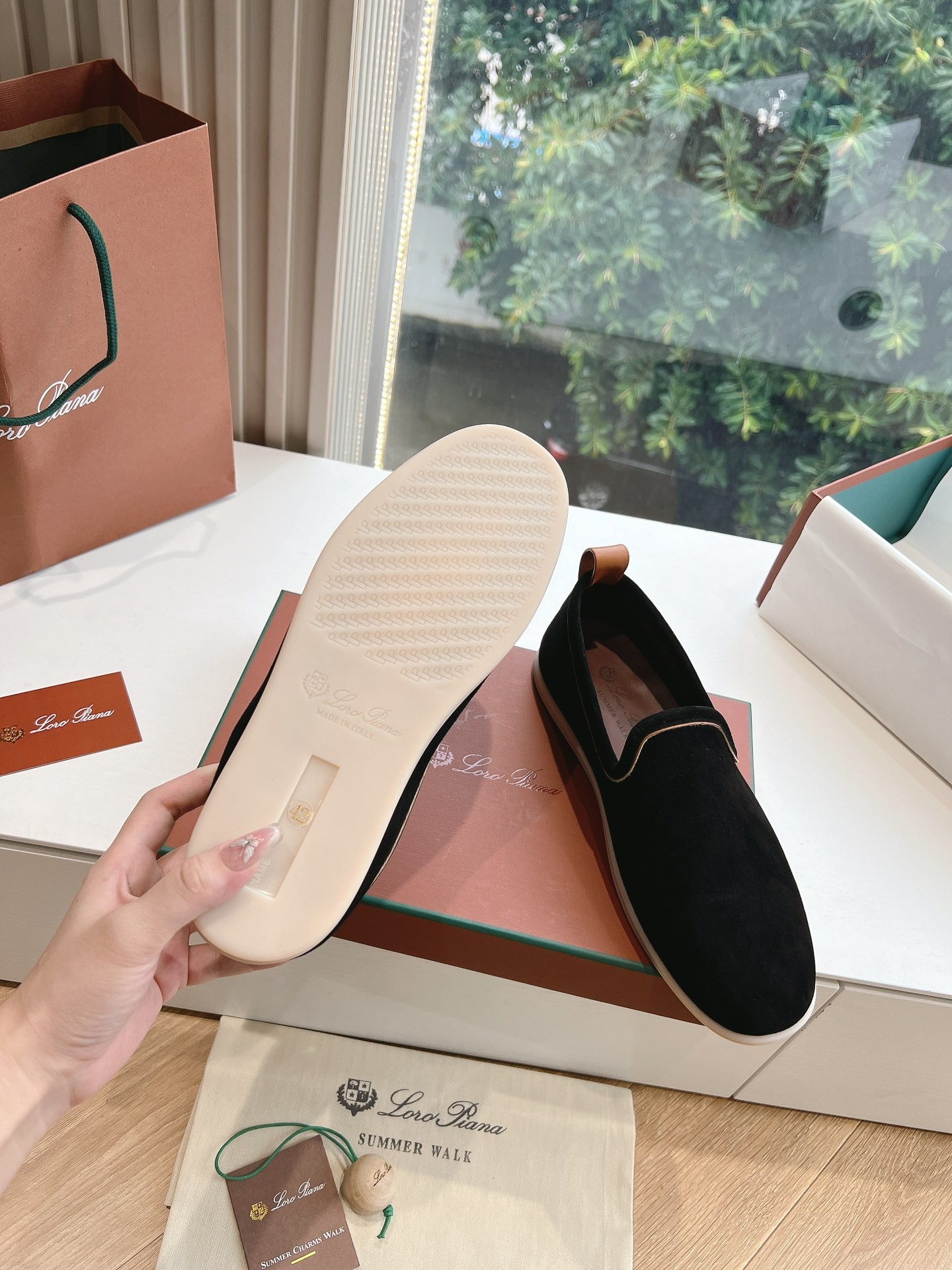 [Loro Piana -로로피아나 ] 로로피아나 남성 스웨이드 로퍼