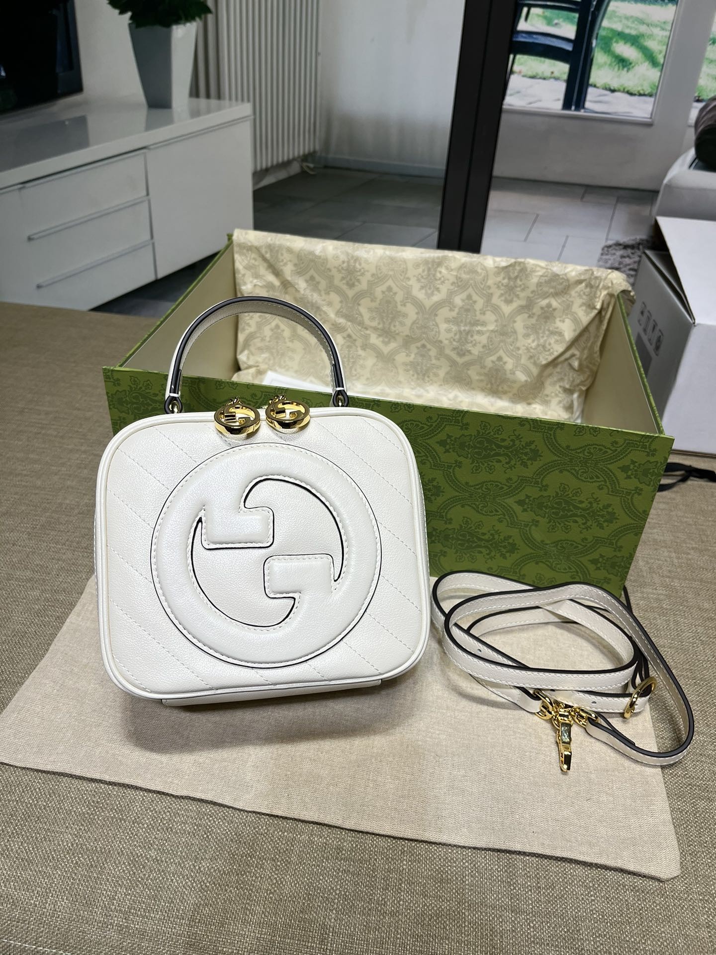 [CUCCI-구찌] 구찌 블론디 탑 핸들백