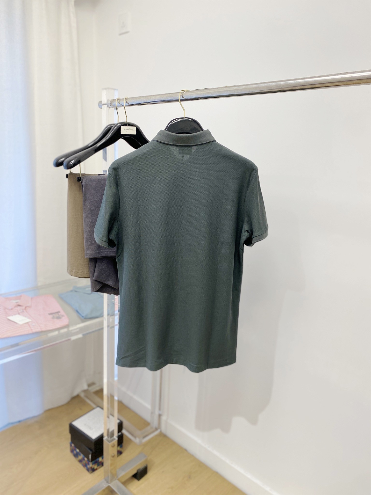 [BURBERRY-버버리] 버버리 자수 피케 코튼 폴로 셔츠