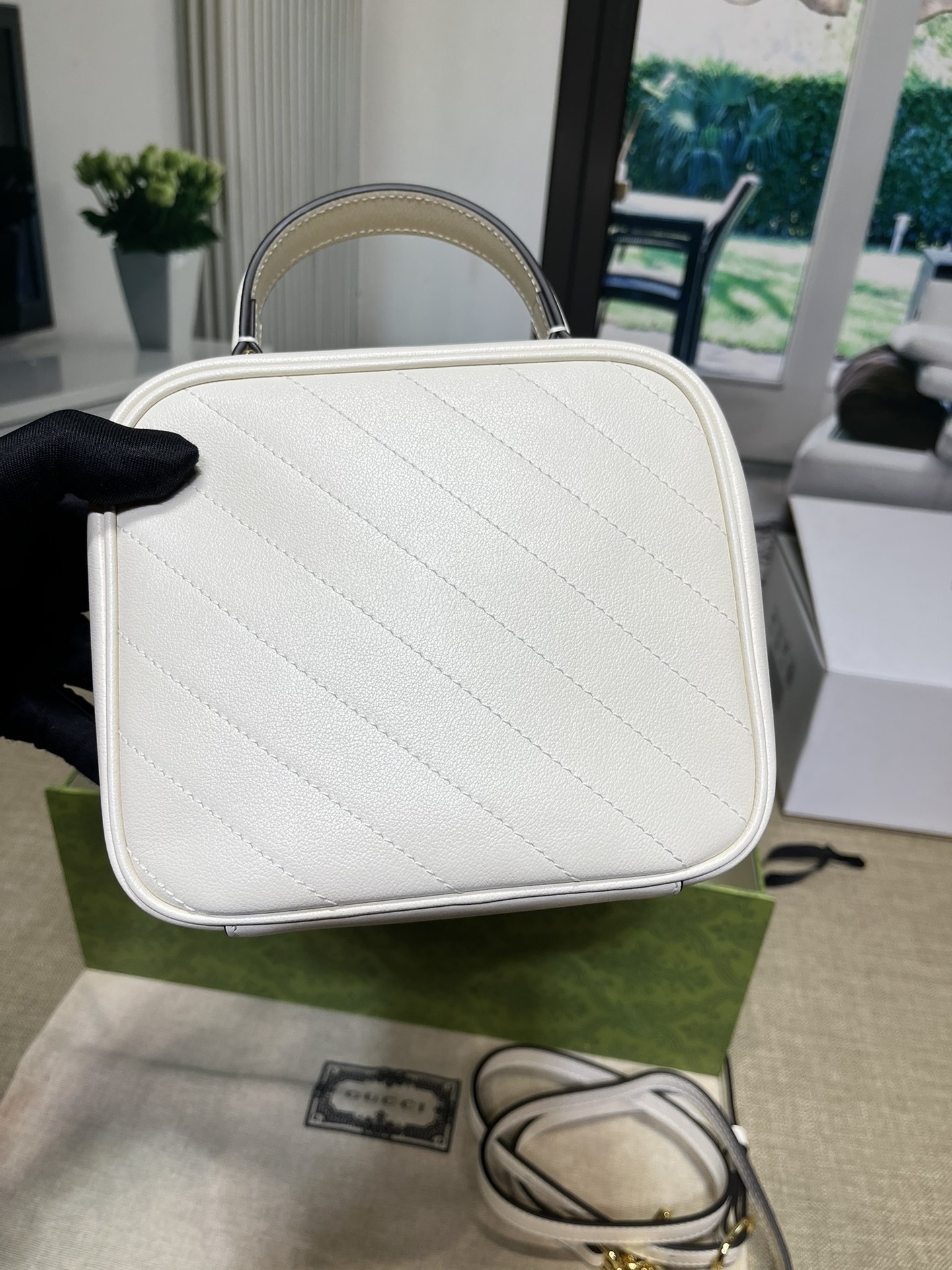 [GUCCI -구찌] 구찌 블론디 탑 핸들백