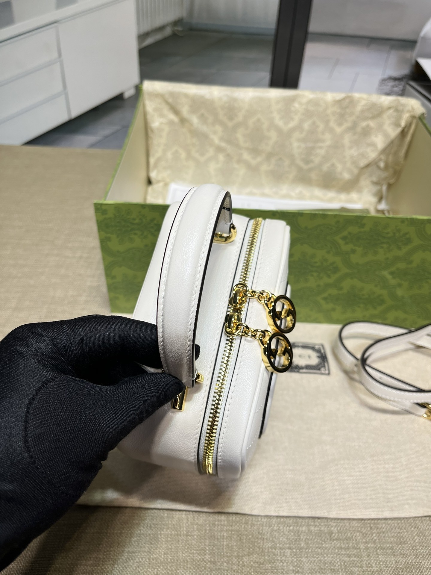 [GUCCI -구찌] 구찌 블론디 탑 핸들백