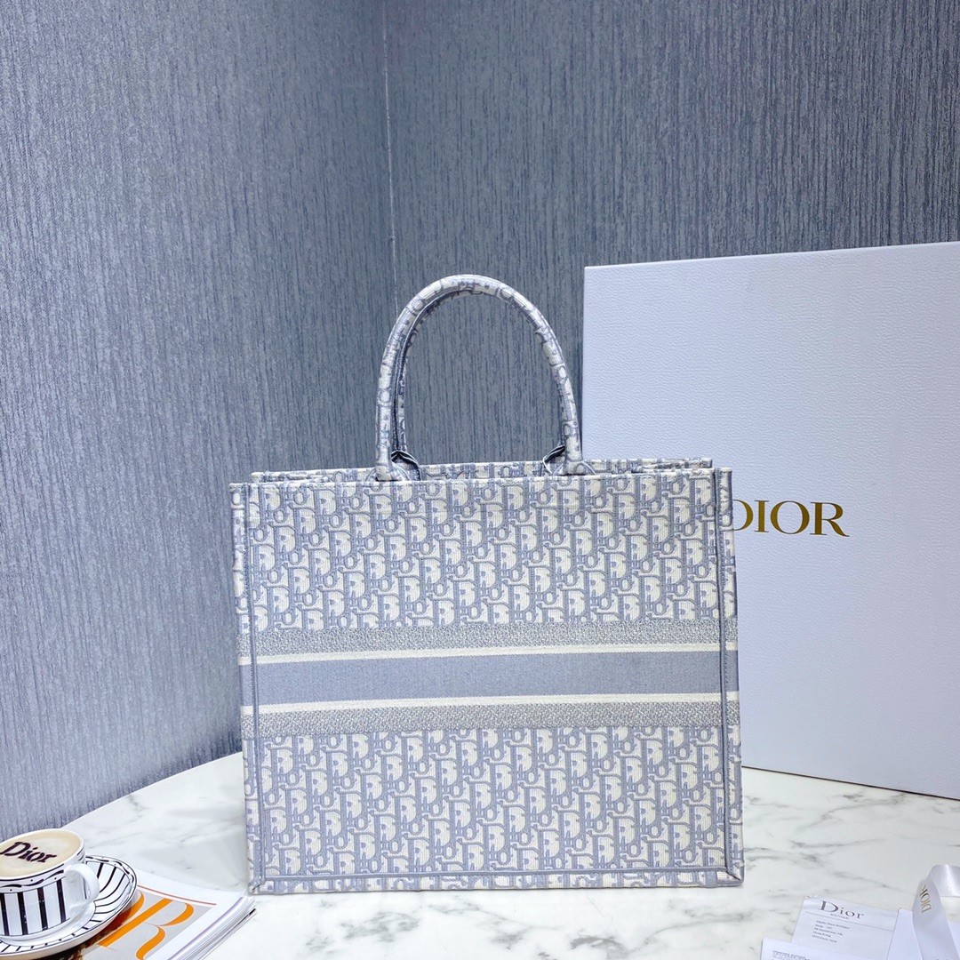 디올 북토트 오블리크 라지 (그레이)