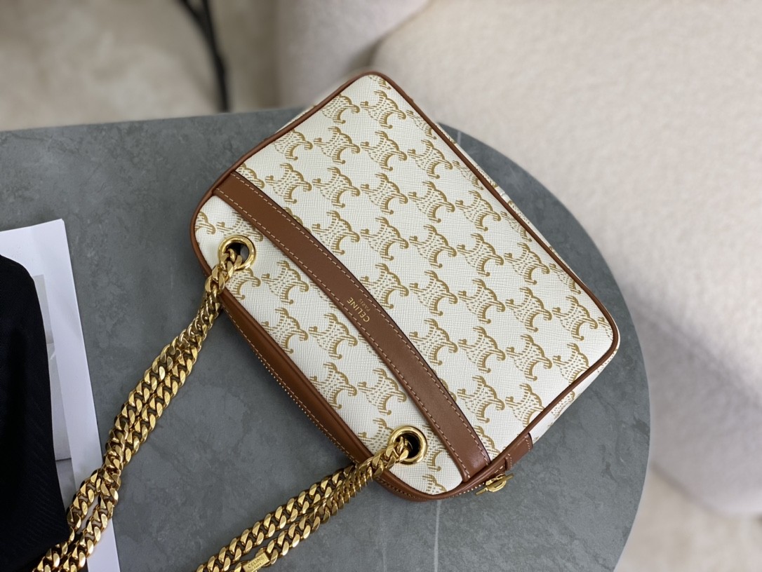 [CELINE-셀린느] 셀린느 트리오페 파타팡스 숄더백 화이트  [백경]