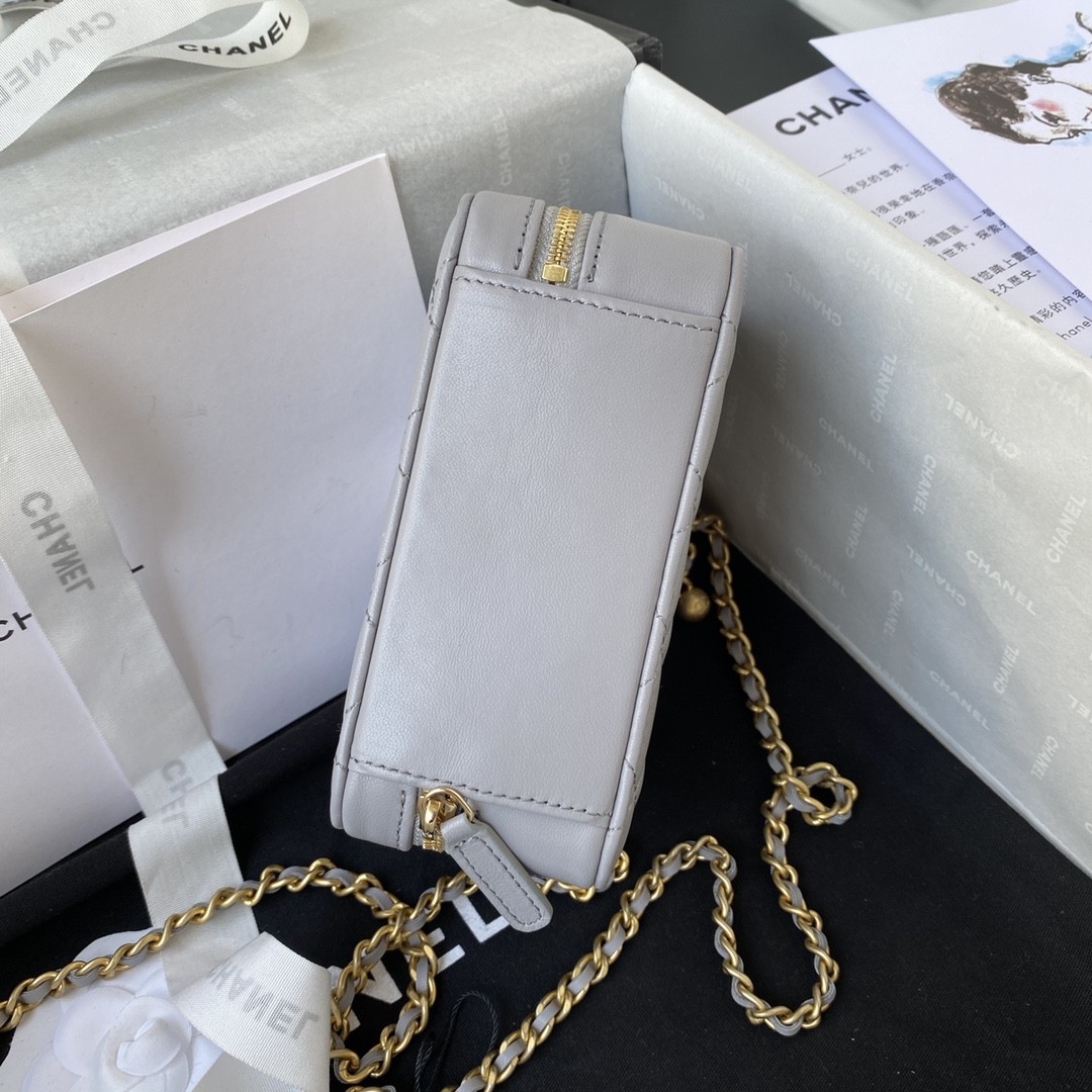 샤넬 골든볼 베티니 카메라 미니 사각 체인백 (그레이)