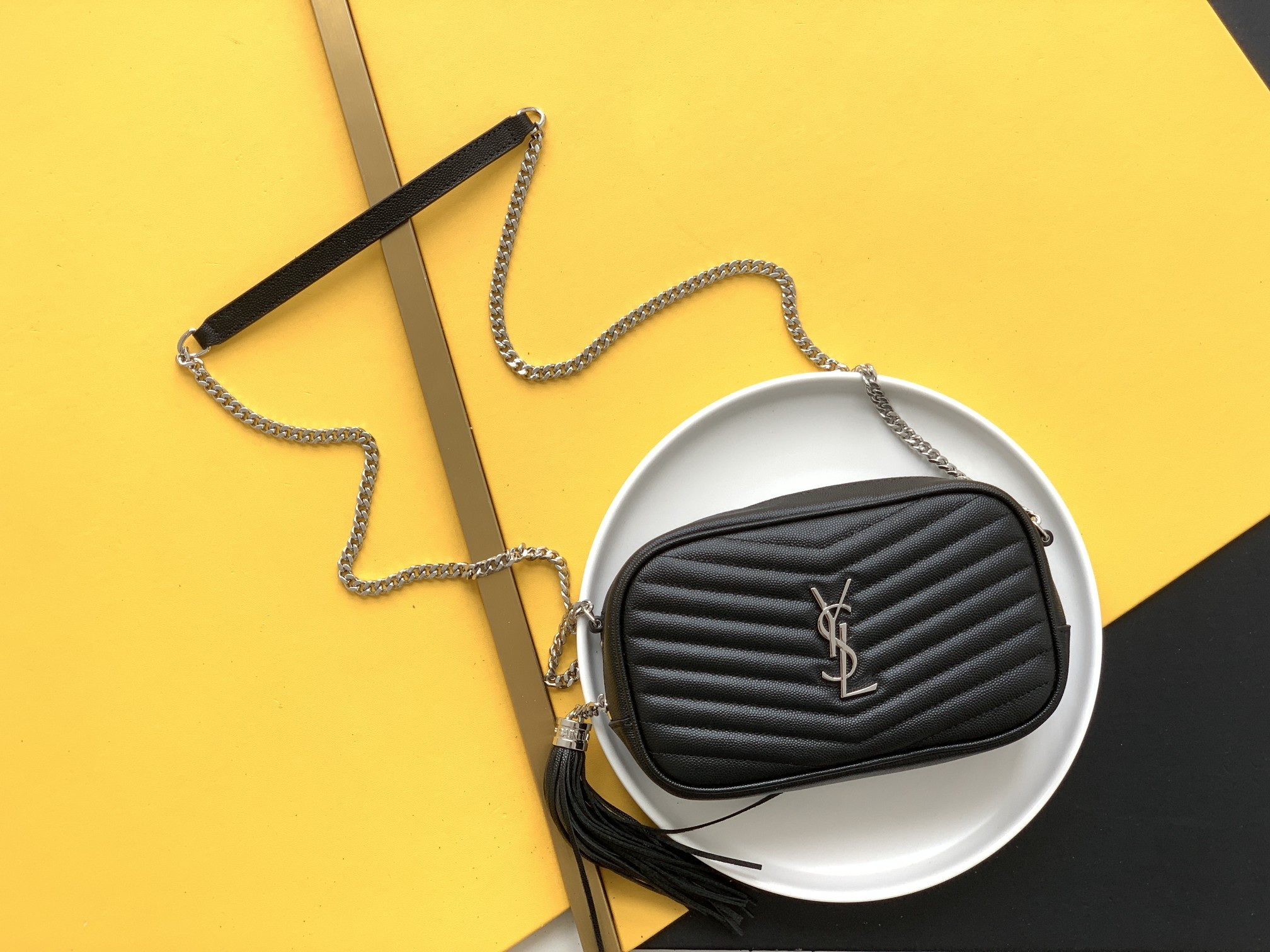 세인트로랑 YSL 마틀라세 루 미니 크로스 백