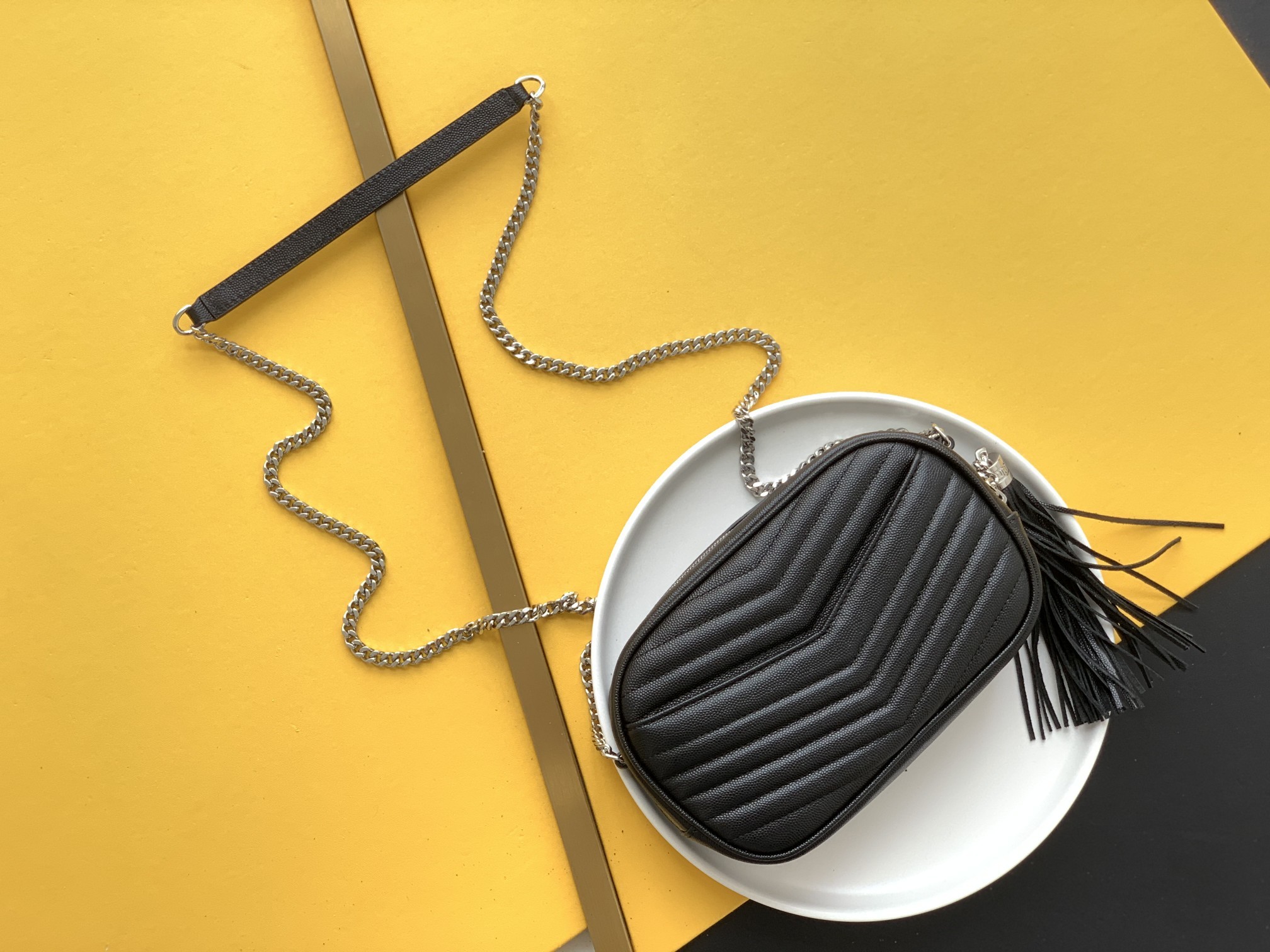 세인트로랑 YSL 마틀라세 루 미니 크로스 백