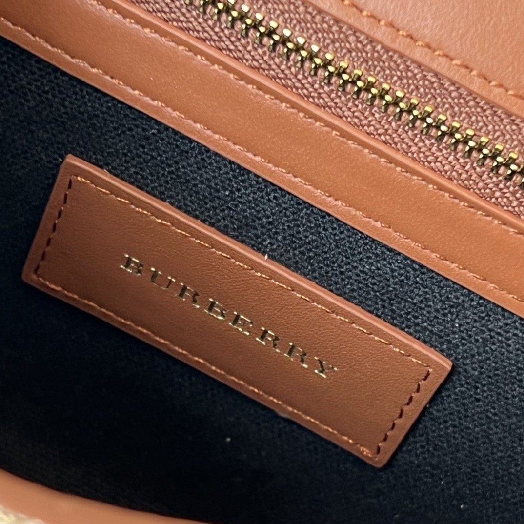 버버리 록슬리 체크 크로스백 브라운