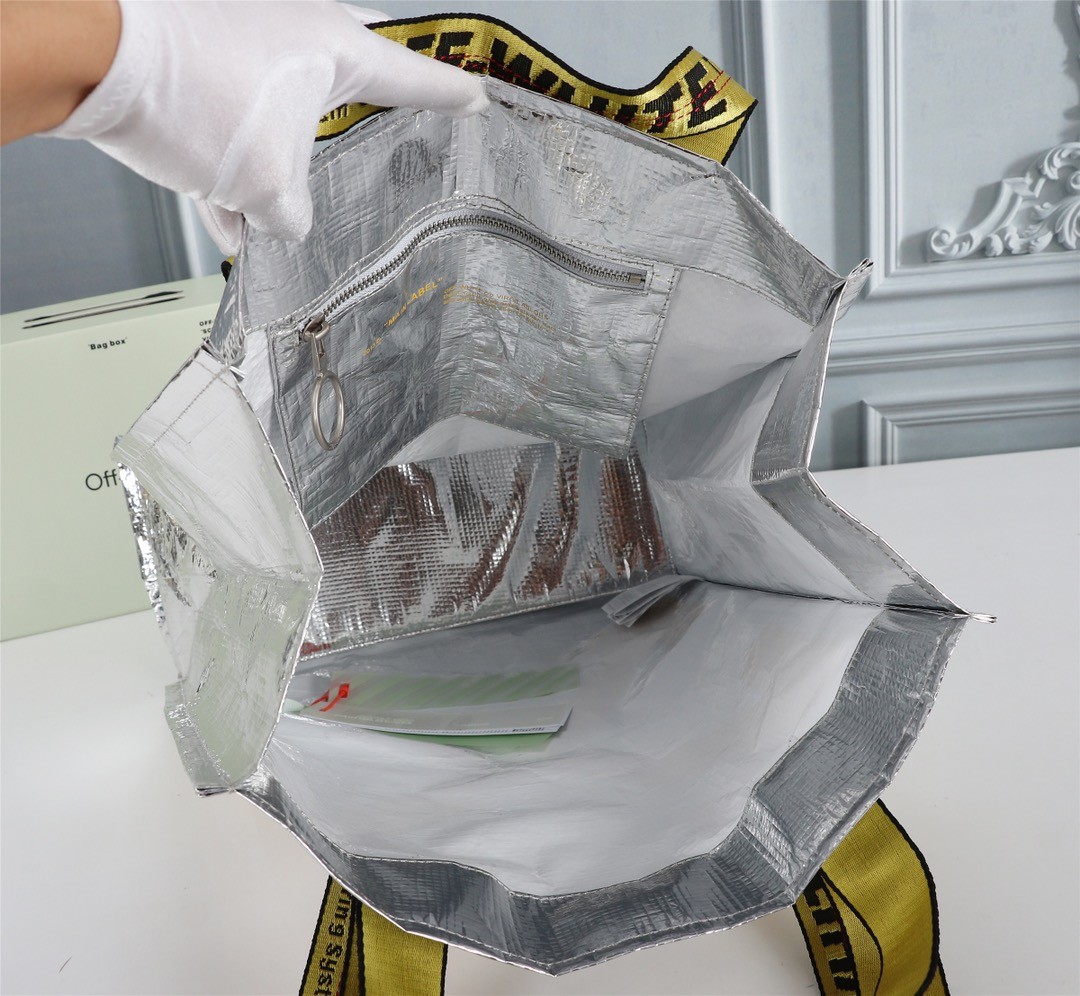 오프화이트 여성 토트 백