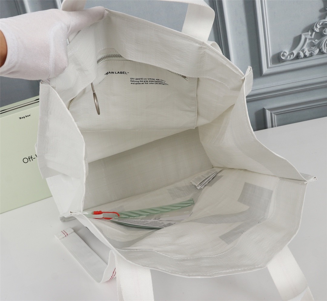 오프화이트 여성 토트 백