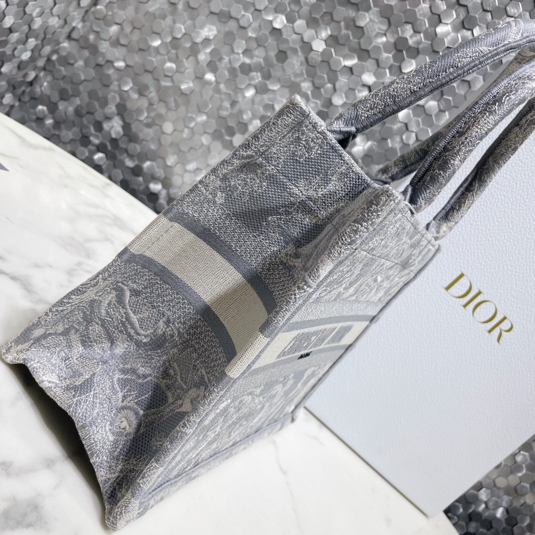 디올 북토트 리버스 프린팅 스몰  (그레이)