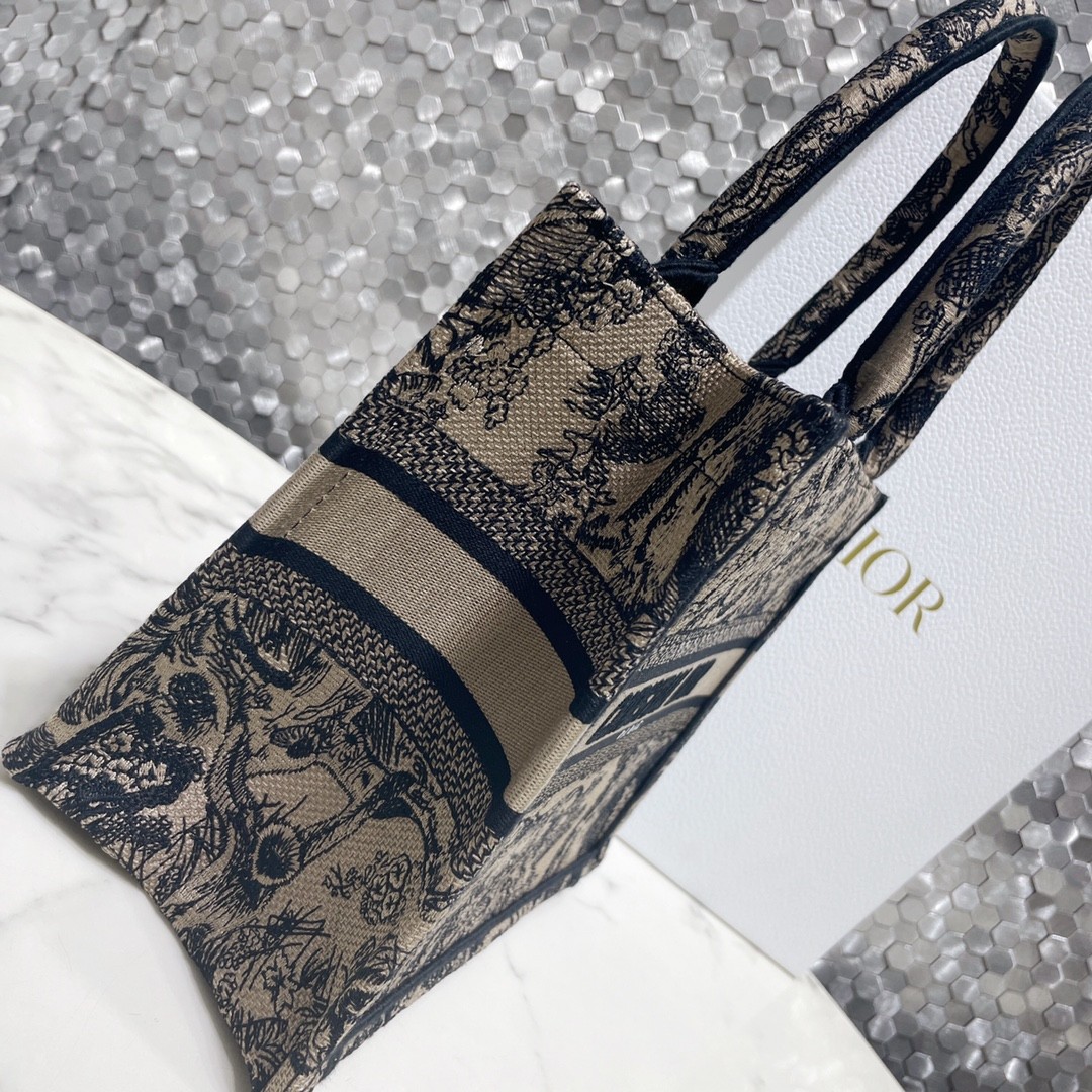 디올 북토트 스몰 쥬이 프린트 (베이지)