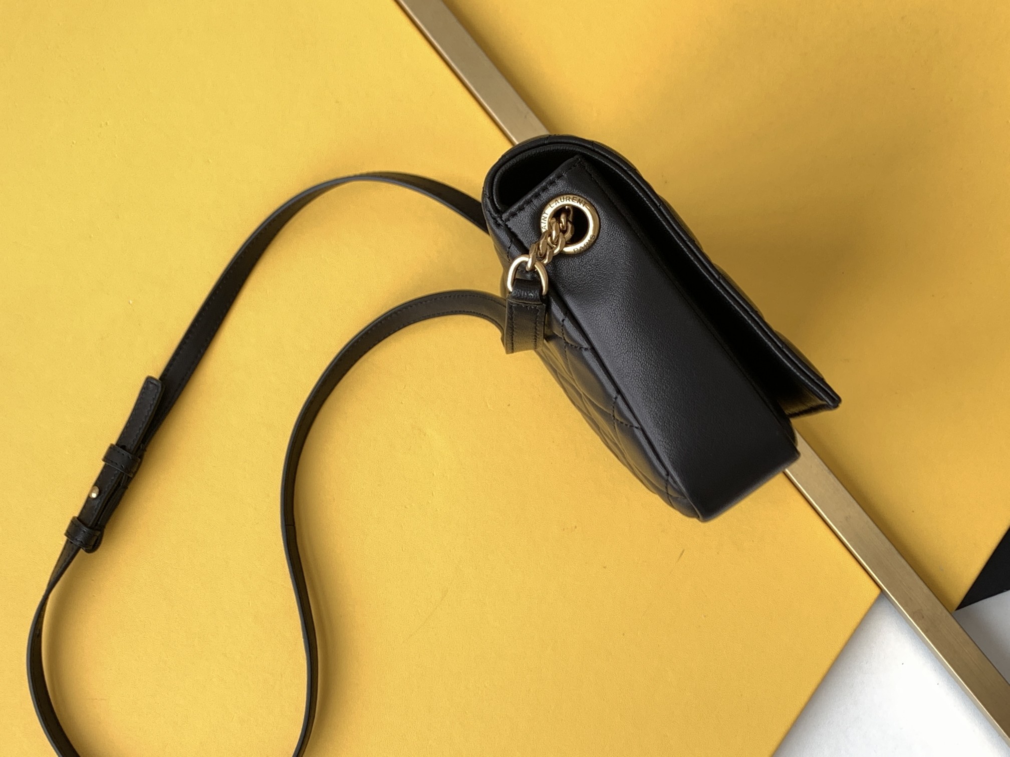 세인트로랑 케이트 99 퀼팅 숄더백 (블랙)