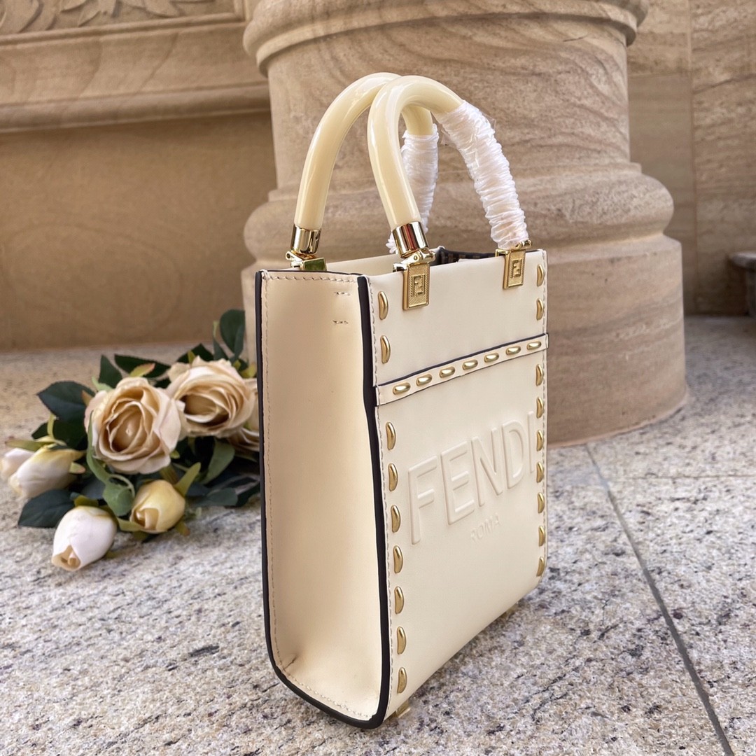 펜디 FENDI 미니 선샤인 쇼퍼 토트 백