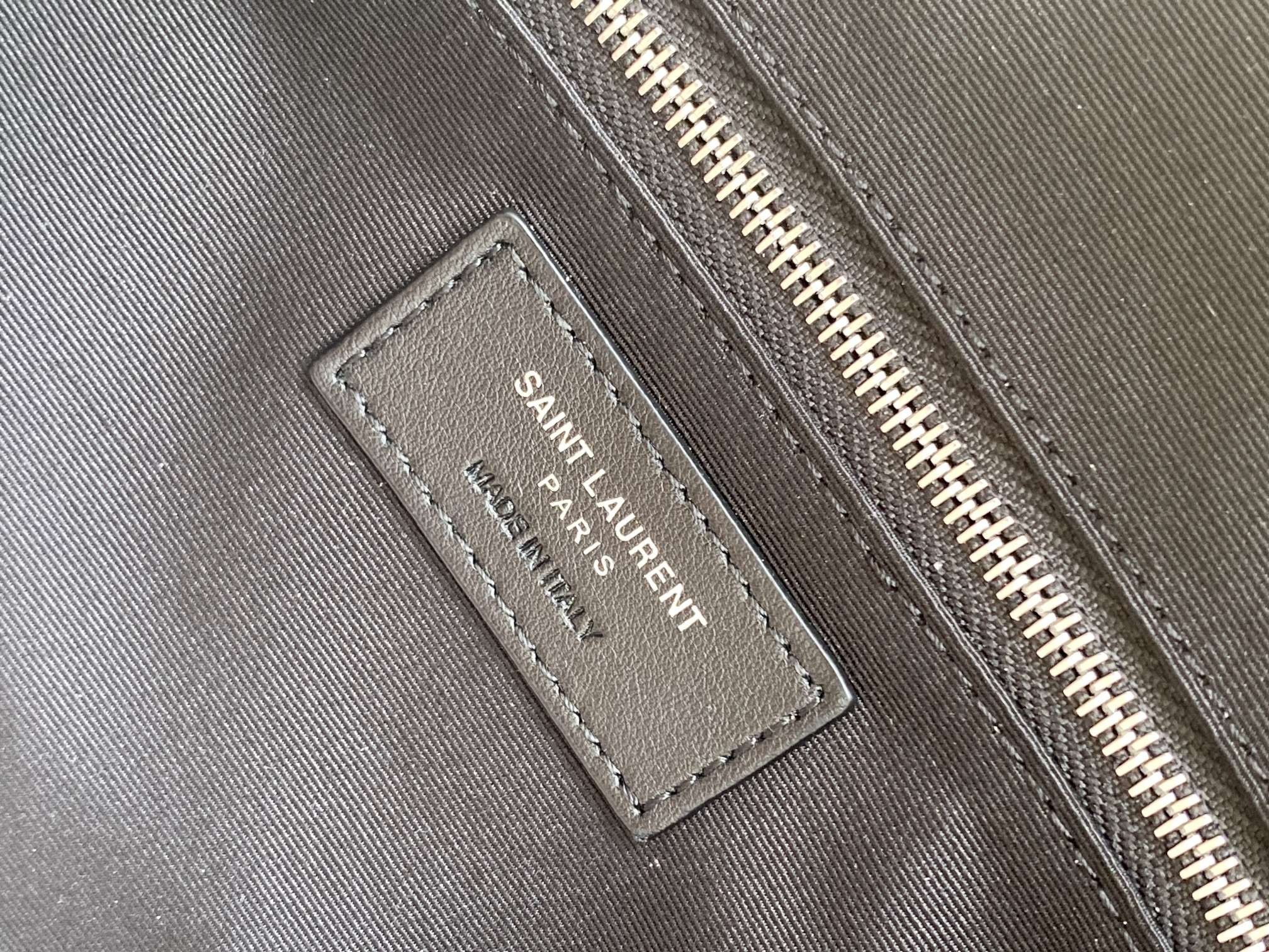 세인트로랑 라피아 슬링백 (화이트)