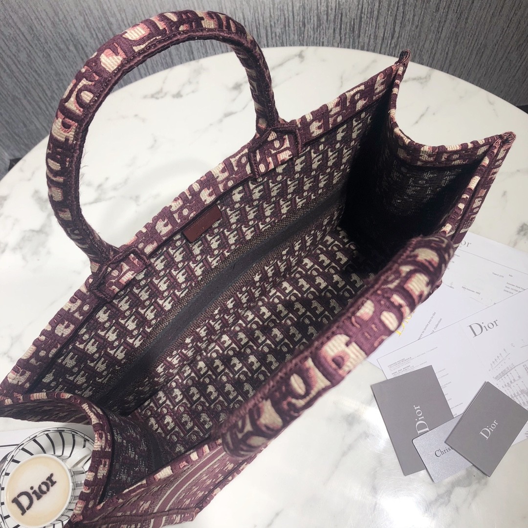 디올 북토트 오블리크 라지 (와인)