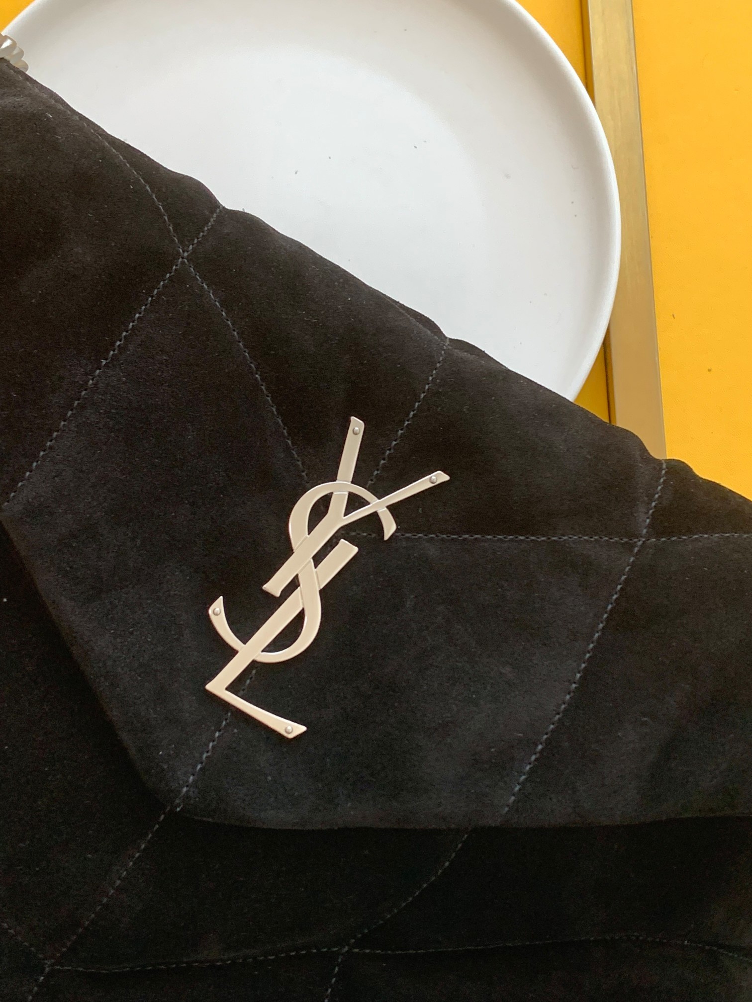 세인트로랑 모노그램 루루 푸퍼백 블랙 은장 (35cm)