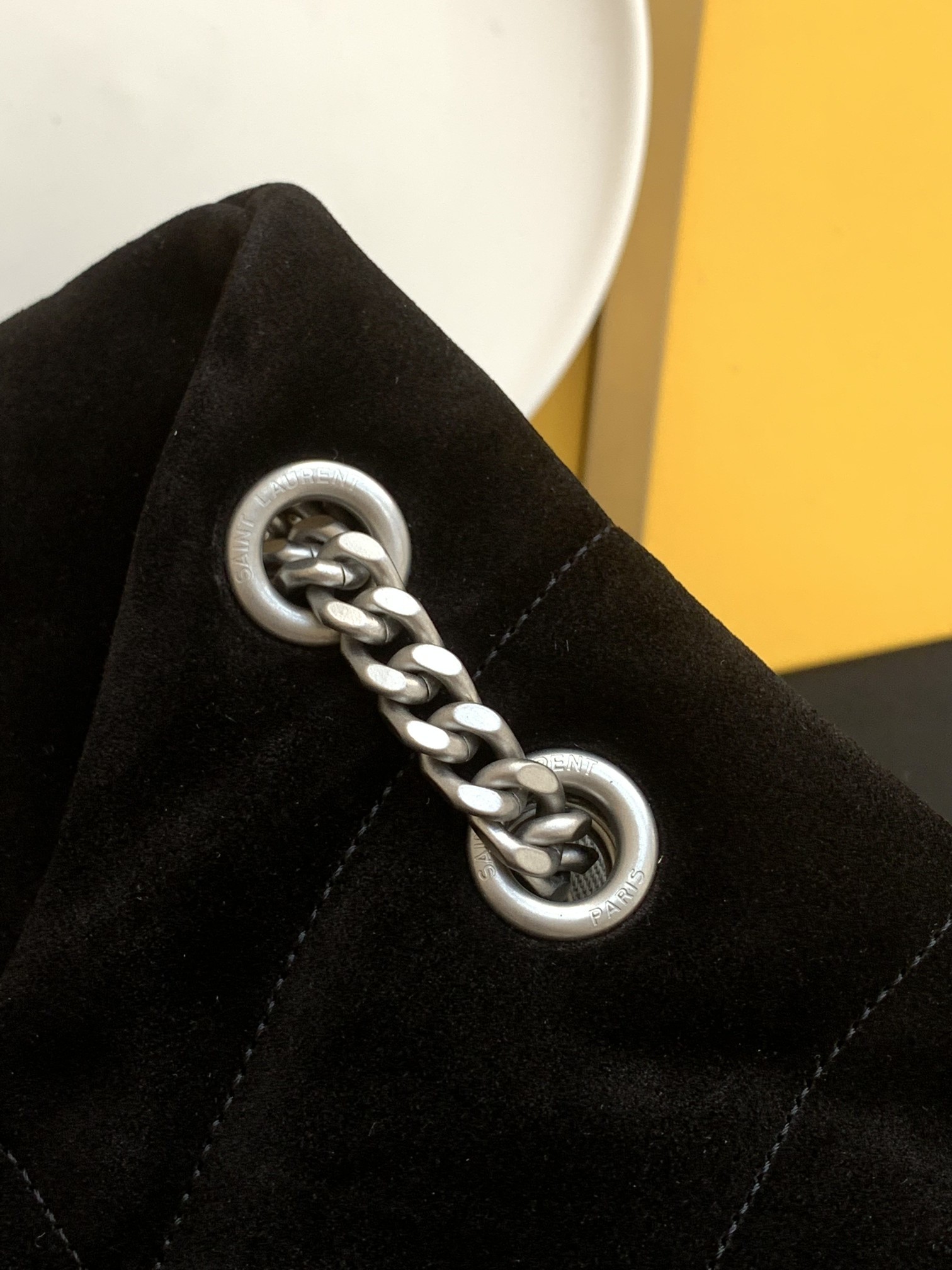 세인트로랑 모노그램 루루 푸퍼백 블랙 은장 (35cm)