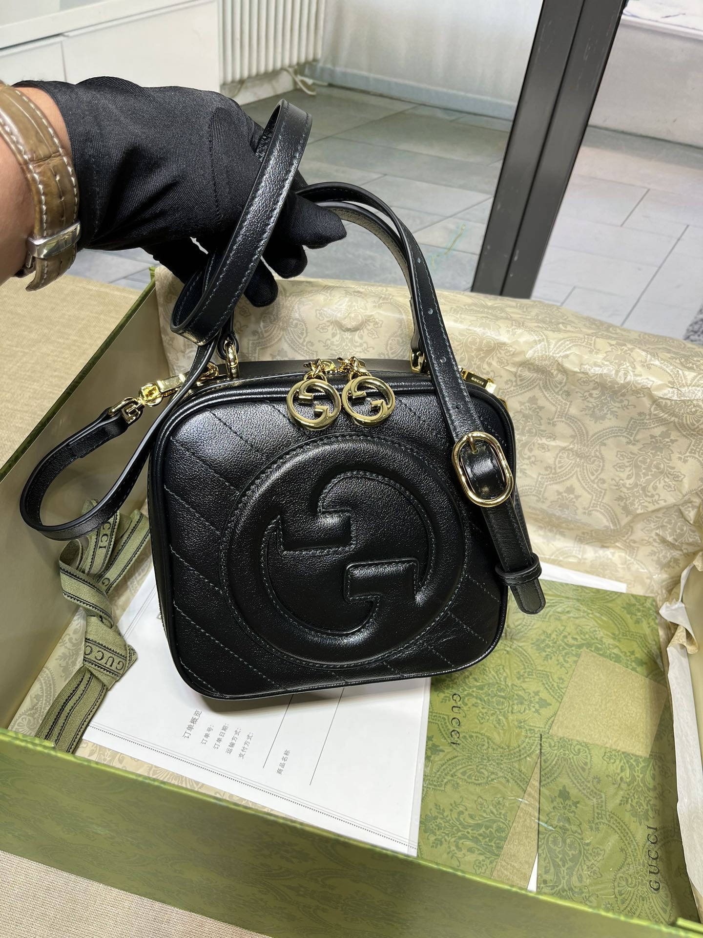 [GUCCI-구찌] 구찌 블론디 탑 핸들백