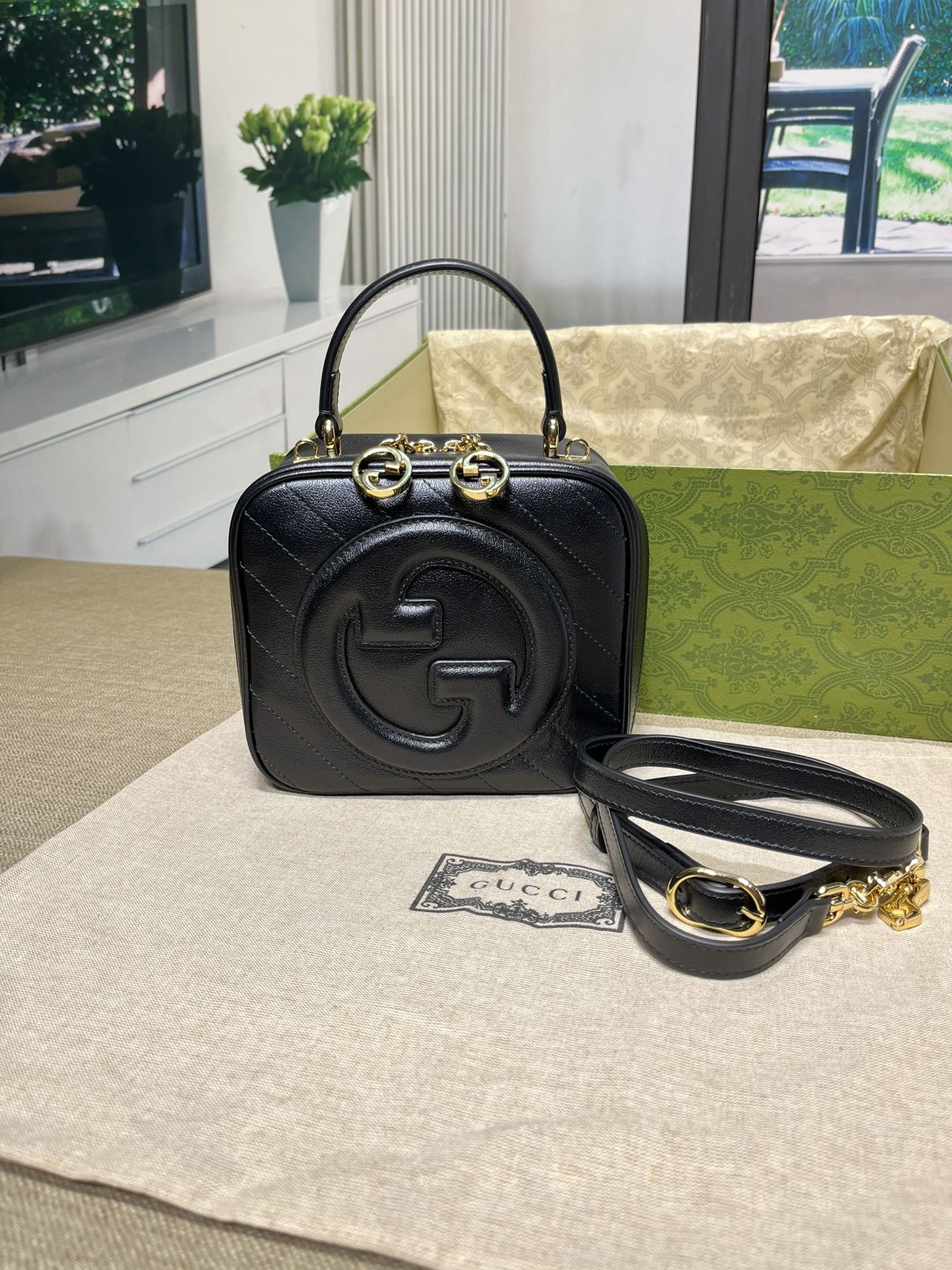 [GUCCI-구찌] 구찌 블론디 탑 핸들백