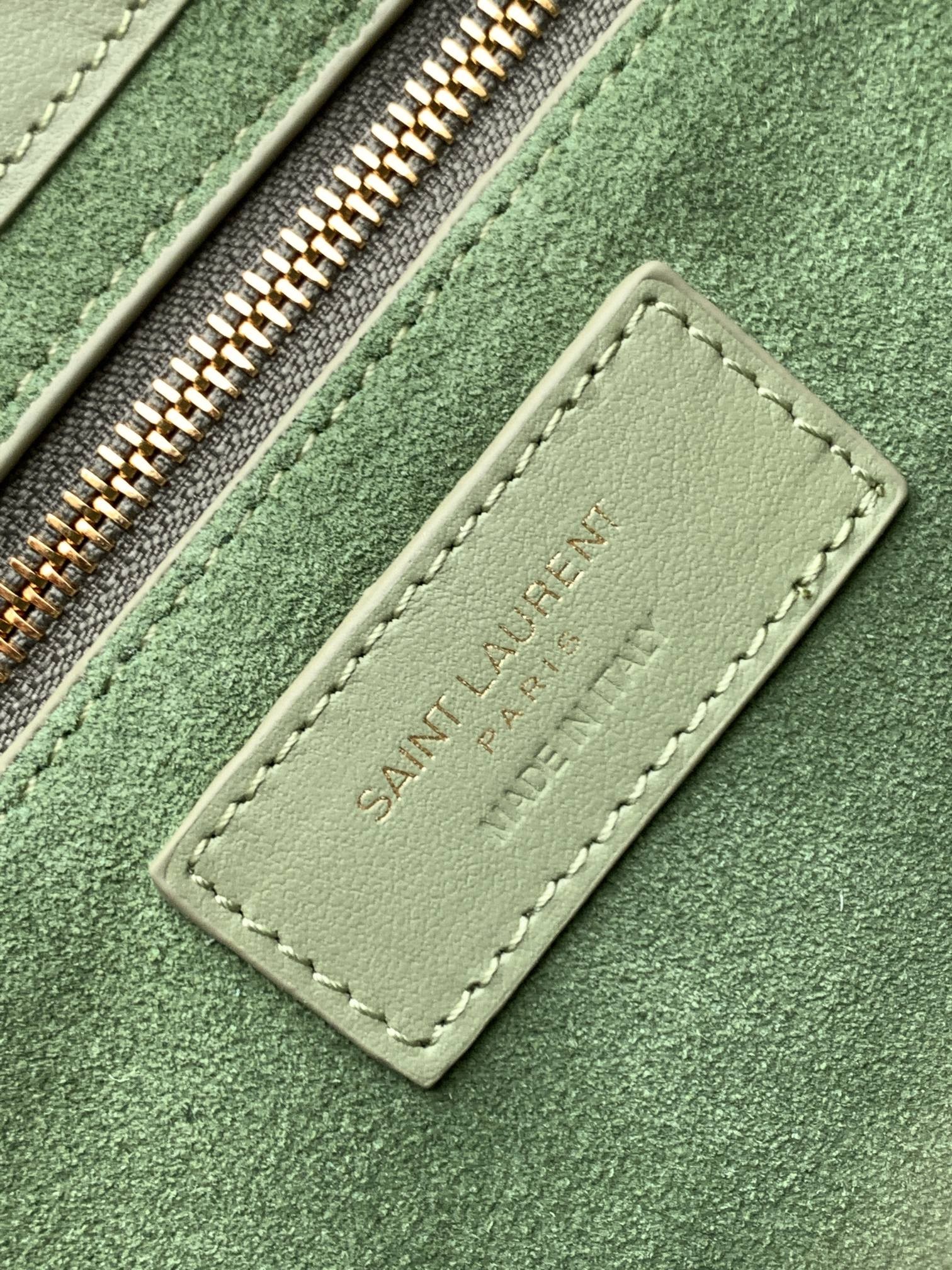 세인트로랑 스무스 레더 LE 5A7 스몰 호보백 (올리브그린)