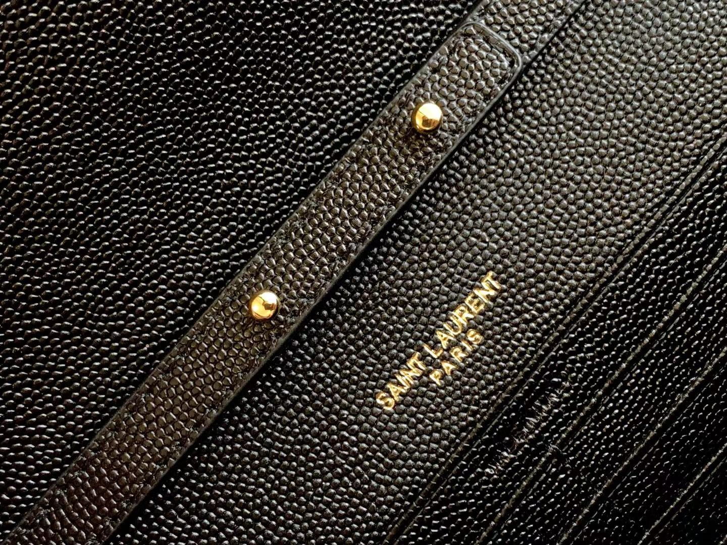 세인트로랑 YSL 로고 모노그램 체인 숄더백 블랙 (금장)