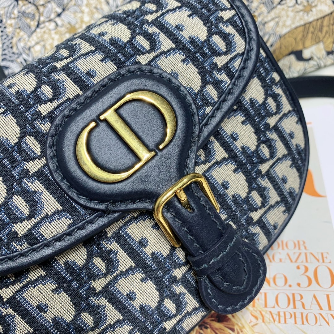 디올 BOBBY 백 오블리크 스몰 (네이비)