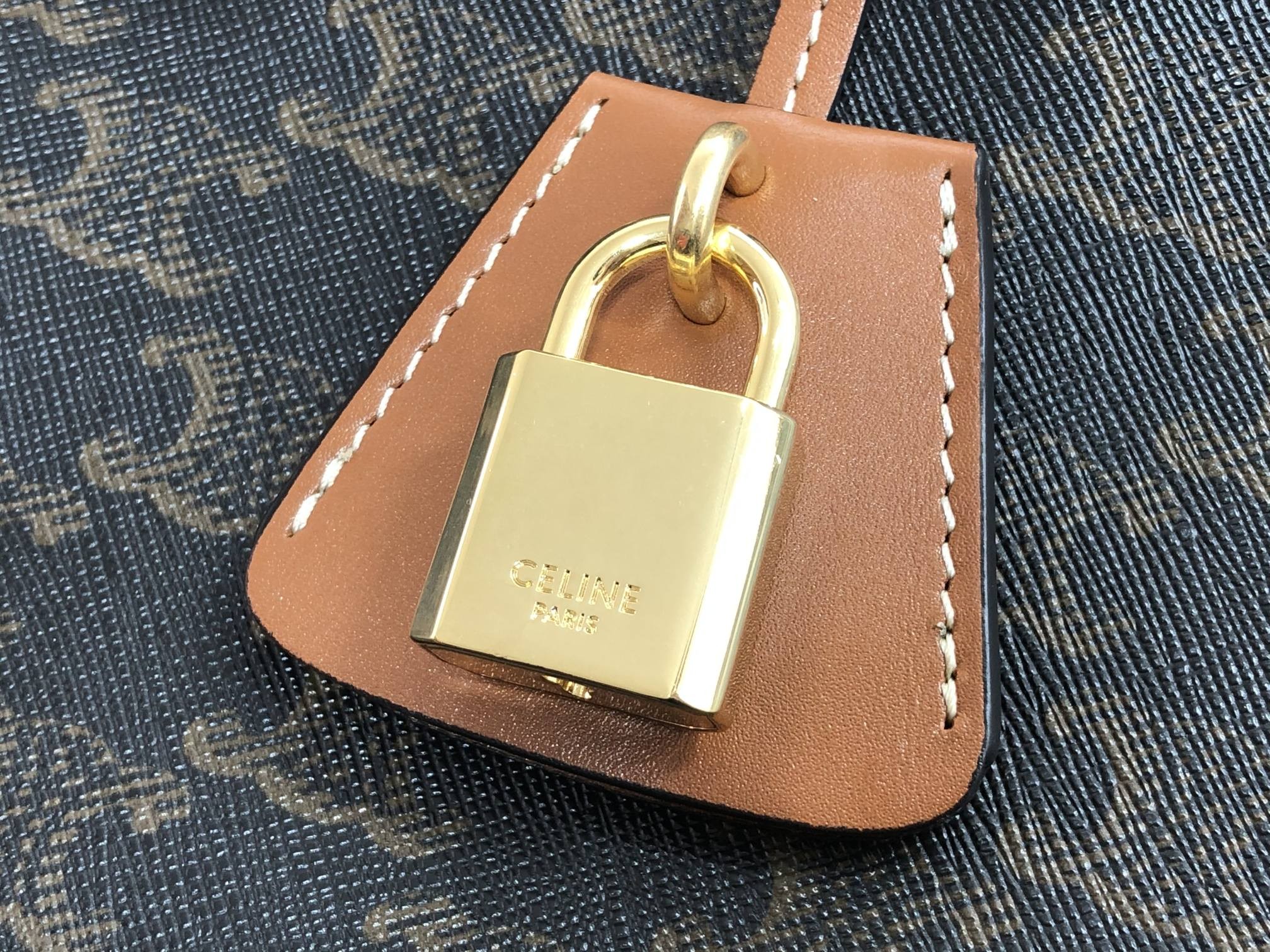 [CELINE-셀린느]  미니 호리존탈 카바스 - 트리옹프 캔버스 & 카프스킨 탠