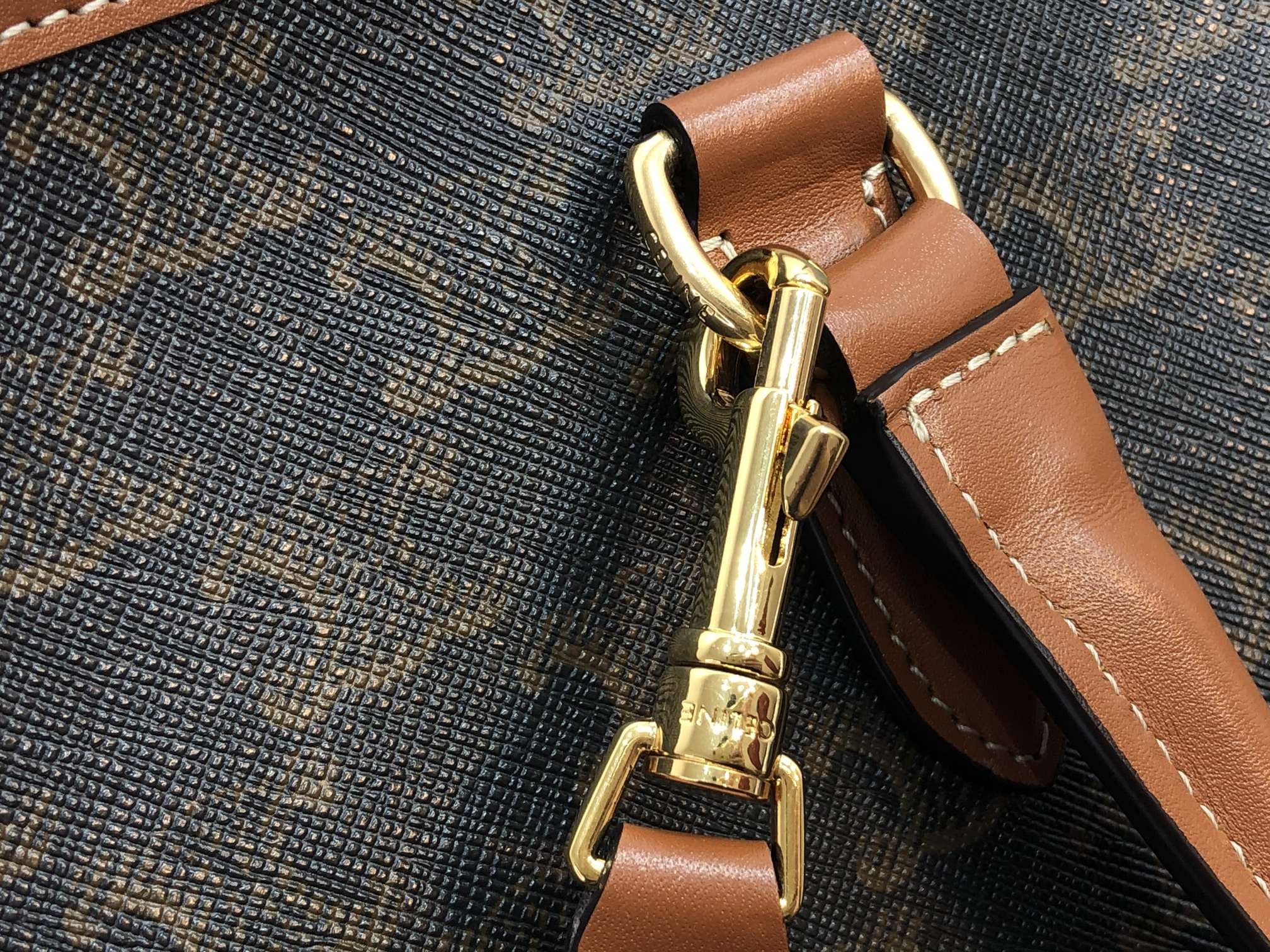 [CELINE-셀린느]  미니 호리존탈 카바스 - 트리옹프 캔버스 & 카프스킨 탠