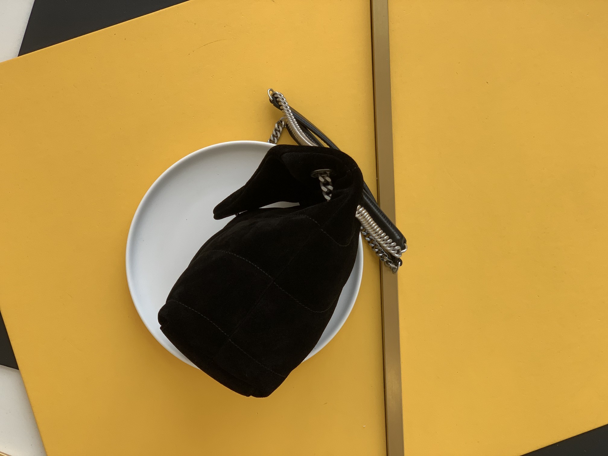 세인트로랑 모노그램 루루 푸퍼백 블랙 은장 (29cm)