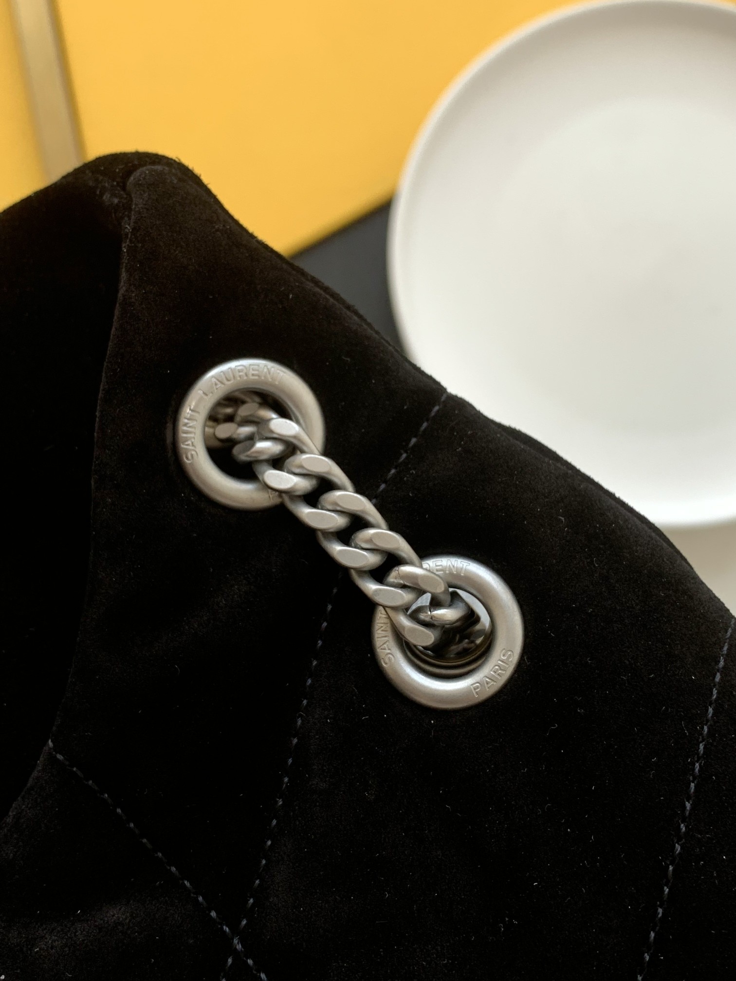 세인트로랑 모노그램 루루 푸퍼백 블랙 은장 (29cm)