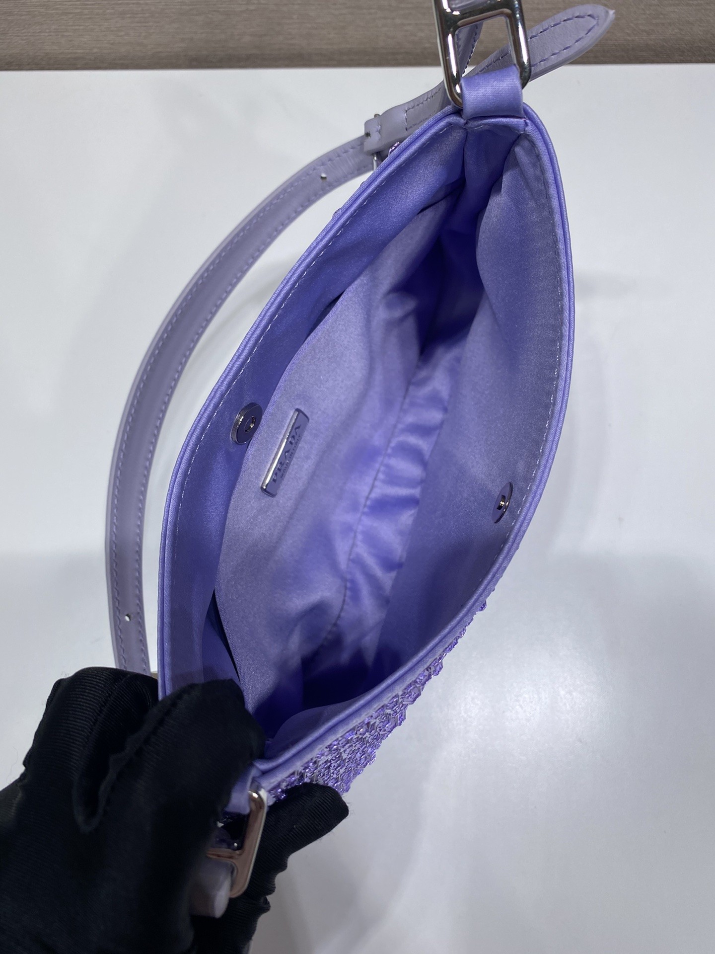 프라다 클레오 크리스탈 숄더백