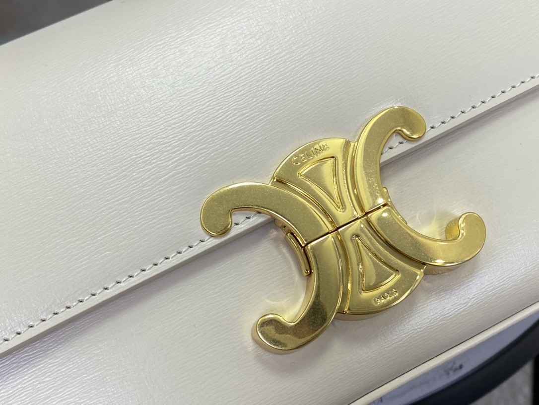 [CELINE-셀린느] 클로드 숄더백 - 샤이니 카프스킨 팸파  [백경]