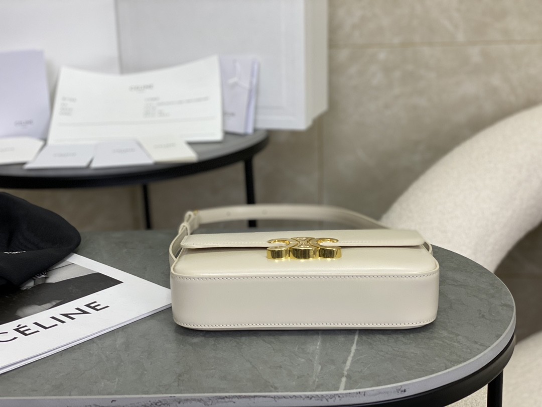 [CELINE-셀린느] 클로드 숄더백 - 샤이니 카프스킨 팸파  [백경]