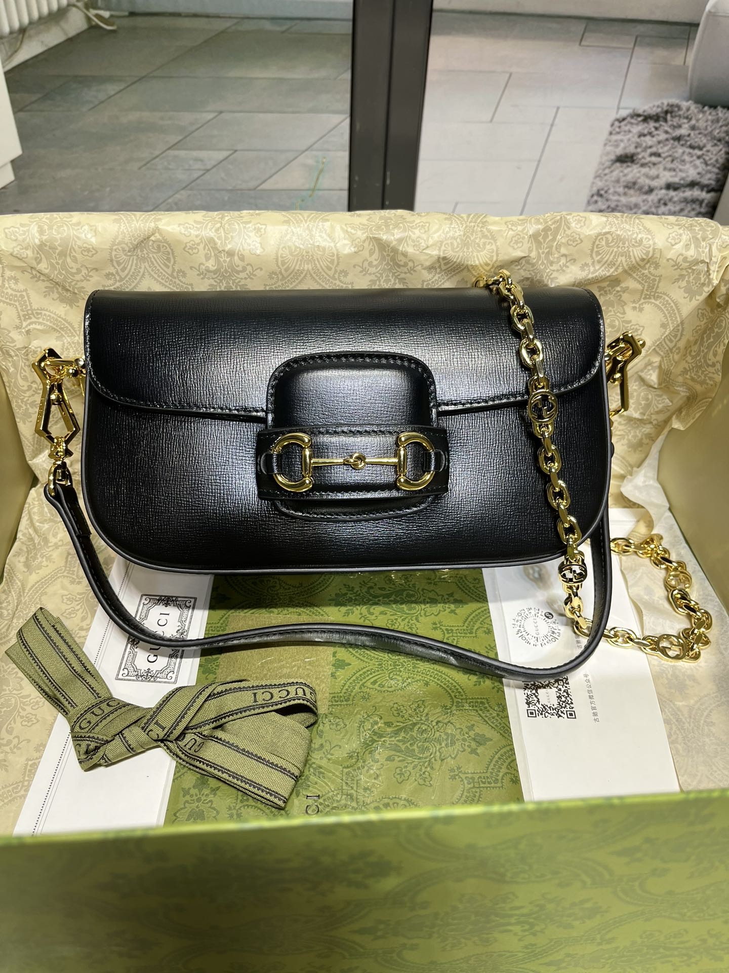 구찌 홀스빗 1955 숄더백