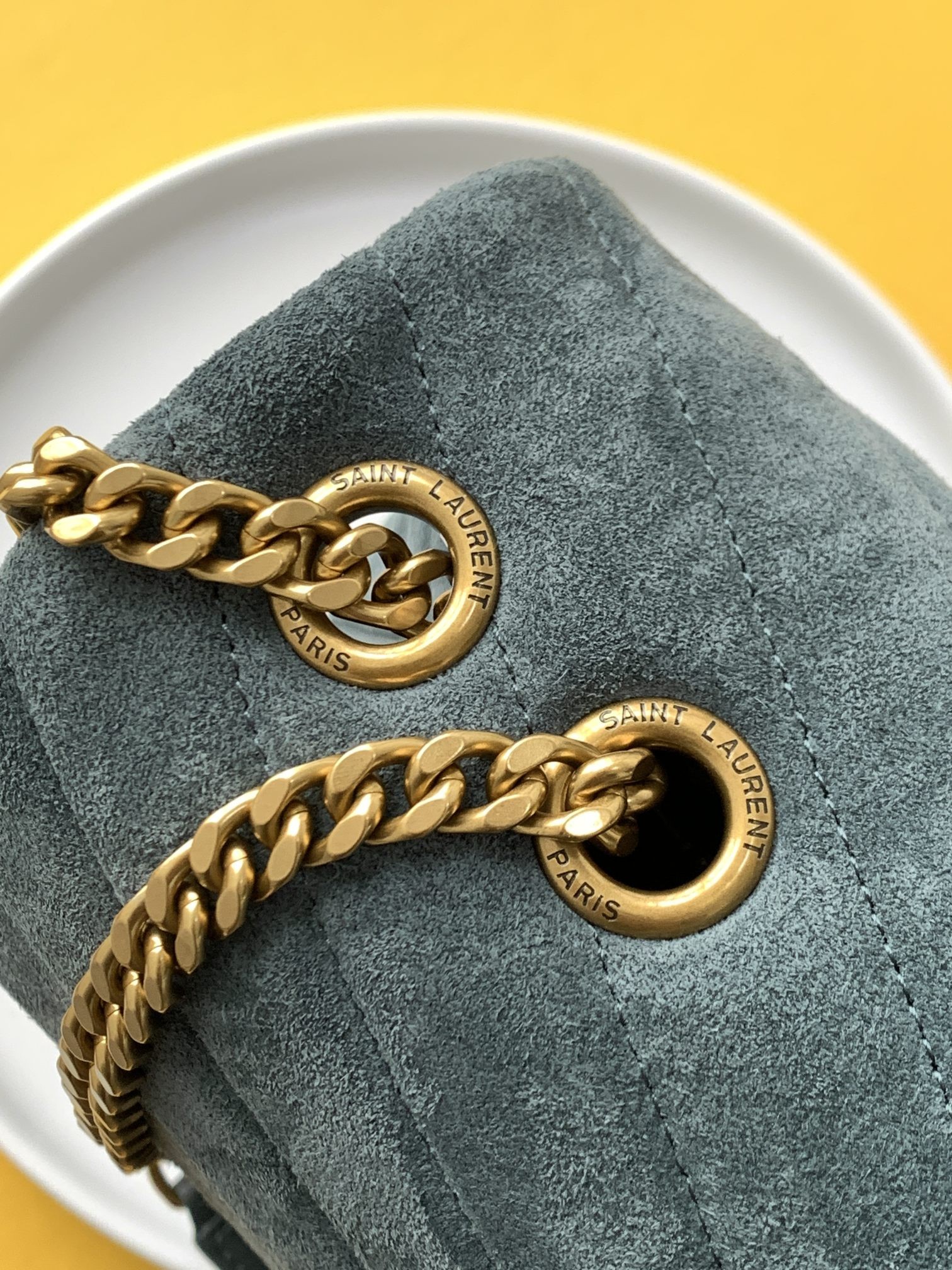 세인트로랑 선셋 모노그램 사첼백 미듐