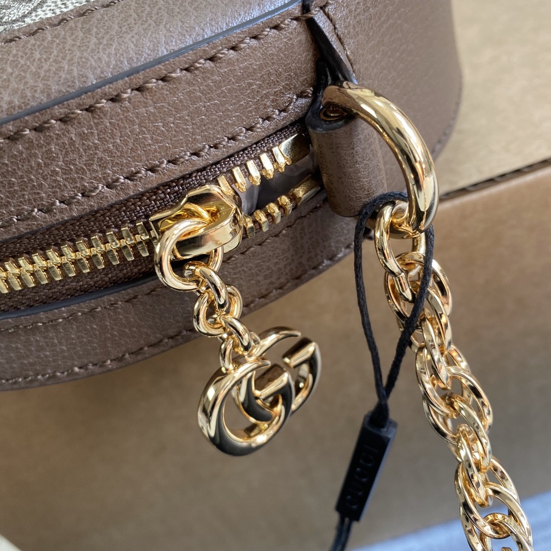 구찌 GUCCI 오피디아 미니 GG 라운드 숄더백