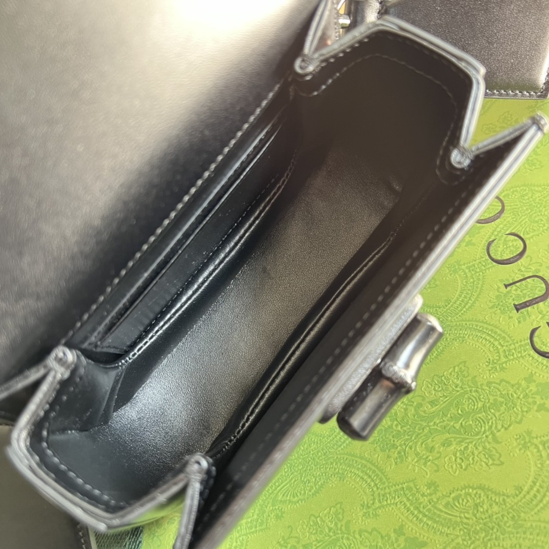 구찌 GUCCI 뱀부 1947 미니 탑 핸들백