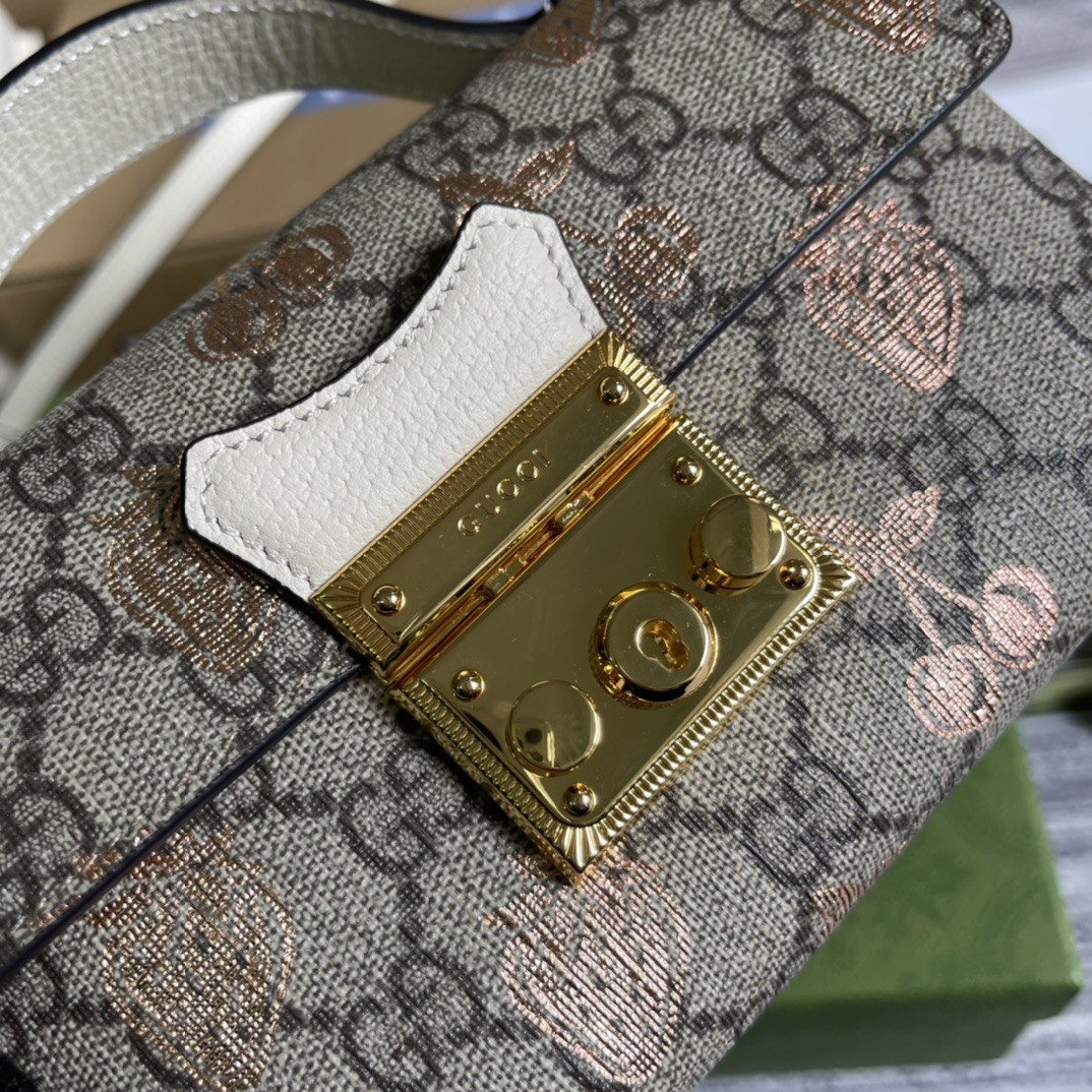 구찌 GUCCI GG 수프림 패드락 미니백