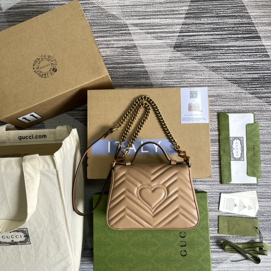 구찌 GUCCI 마틀라세 탑 핸들백