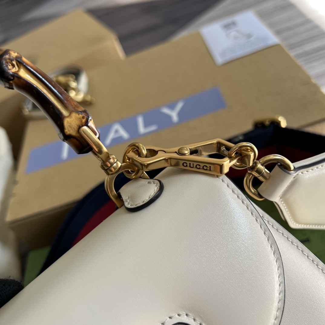 구찌 GUCCI 뱀부 1947 미니 탑 핸들백