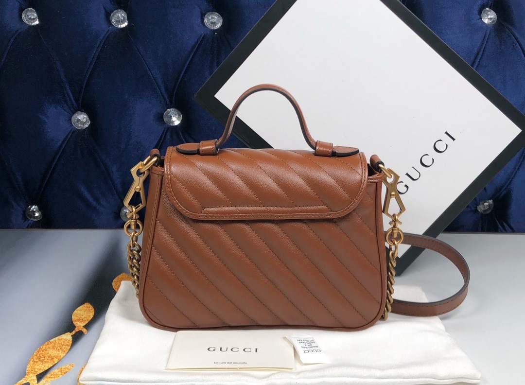 구찌 GUCCI 마몬트 탑 핸들 숄더 백