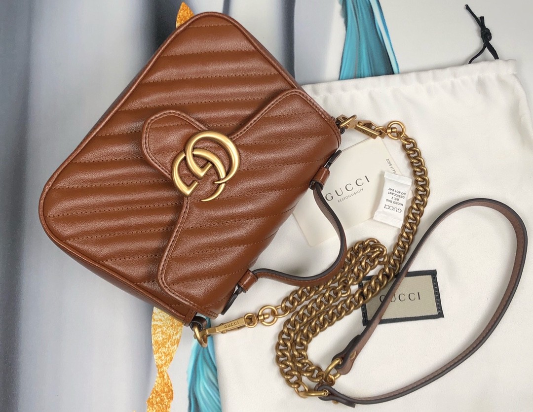 구찌 GUCCI 마몬트 탑 핸들 숄더 백