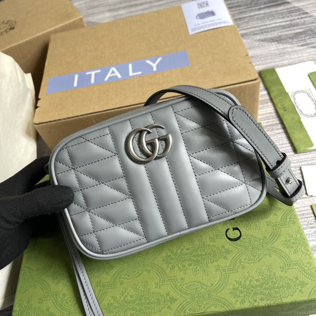 구찌 GUCCI 마몬트 마틀라세 미니 숄더백