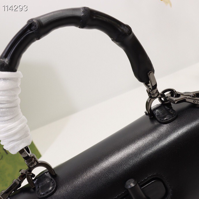 구찌 뱀부 스몰 탑 핸들백