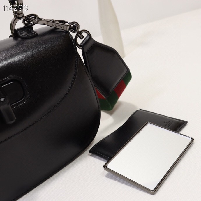 구찌 뱀부 스몰 탑 핸들백