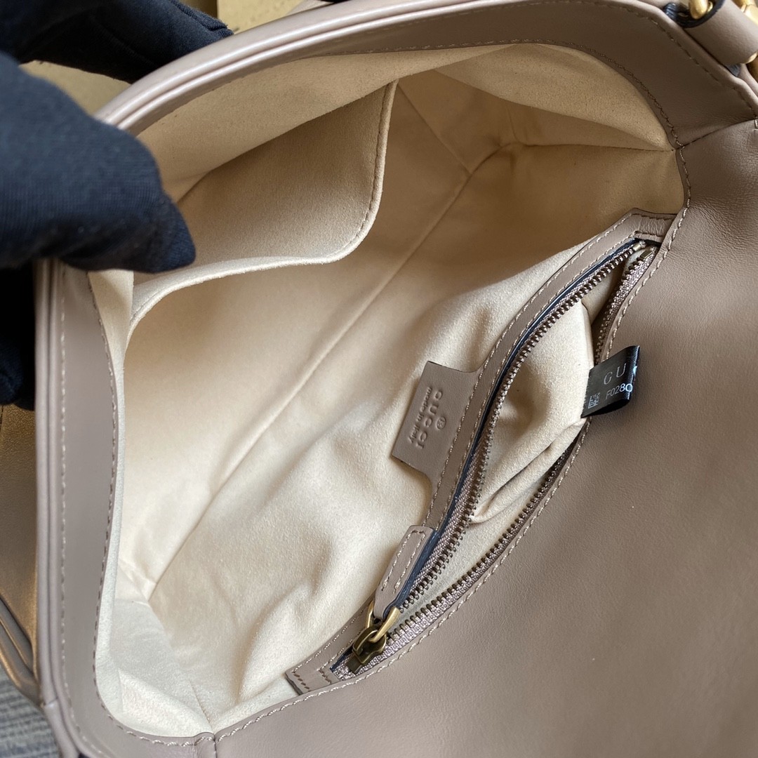 구찌 GUCCI GG 마몬트 마틀라세 탑 핸들백